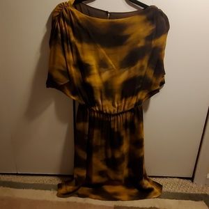 Alice &Olivia Leopard silk mini dresses